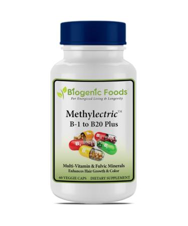 Methylectric B-50 Complex - Methylated B1 - B20 Multi-Vitamin and Fulvic Minerals Veggie Caps 60 Capsules