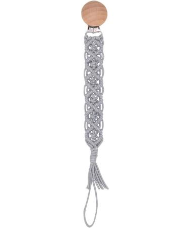 Buy TSBB Crochet Pacifier Clip BPA Free Woven Cotton Rope Dummy Nipple Holder | Safe & Stylish International Shipping - Buy Online on GoSupps.com