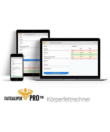 FatCaliper Pro: Accurate Body Fat Measuring Device & Online Calculator | Fat Caliper Fat Meter Body Fat Measurement Tool - Buy Online on GoSupps.com