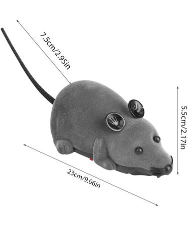 Mouse Cat Toy Wireless Remote Control Funny Rat Toy with 2 Modes Cat Dog Fake Mice Toy for Kids Children Adults(Grey/Brown)(Gray) - Buy Online on GoSupps.com