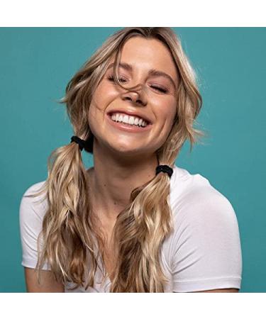 150 Pc Black Hair Ties - Elastic Ponytail Holders for Women, Men, Girls - No Damage Braided Hair Bands - Ouchless & Thick - Black Color - Buy Online on GoSupps.com