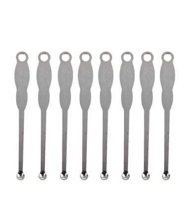 Stainless Steel Ear Spoon 100pcs Remover Pick Scoop Wax Portable Ear Stainless for Home Spoon Cleaner Steel Ear Pick