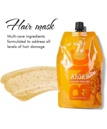 Karseell BNC Collagen Hair Treatment Mask 16.90 Oz 500ml Deep Repair Conditioner Argan Oil Collagen Hair Mask for Dry Damaged Hair All Hair Types - Buy Online on GoSupps.com