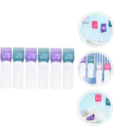 SOIMISS 6 pi ces Lot de Flacons Applicateurs pour Teinture et Huile Capillaire avec Peigne et chelle Gradu e Bouteilles R utilisables Plastique L ger pour Coloration des Racines  - Buy Online on GoSupps.com