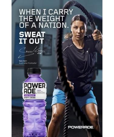 Powerade Zero Purple Grape 20oz Bottle - Pack of 10 (200 Oz) Zero Calorie Sports Drink - Buy Online on GoSupps.com
