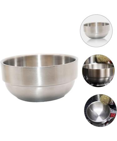 Buy Biudeco Foam Dishwasher Men's Tools - Rustproof Steel Shaving Accessories & Razor Cup for Bart Care - 9x9x4.9cm Silver - Buy Online on GoSupps.com