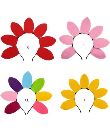hgnxa Summer Hair Hoop Headwear for Floral Party Headband Birthday Party Sunflower Theme Floral Gathering Color - Buy Online on GoSupps.com