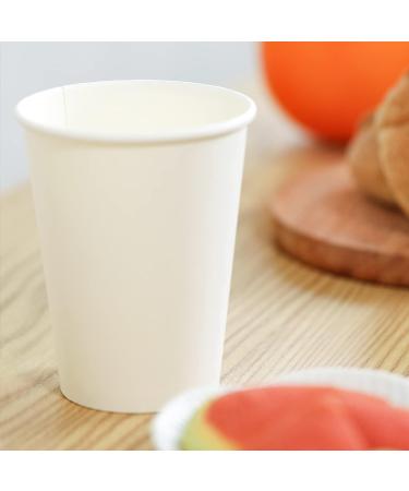 RACETOP 12 oz Disposable Paper Coffee Cups - 100 Pack, White Hot Coffee Paper Cups - Thickened Paper, 100 Count - Buy Online on GoSupps.com