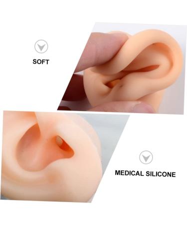 Healeved 4 Pcs Silicone Ear Model Ornament Earrings - Teaching Supplies Anatomy Model - Fake Ear Piercing & Massage Tool - Buy Online on GoSupps.com