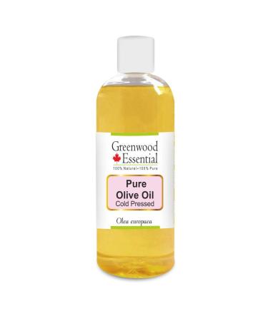 Greenwood Essential Pure Olive Oil (Olea europaea) Pure Therapeutic Grade Cold Pressed 200ml (6.76 oz)
