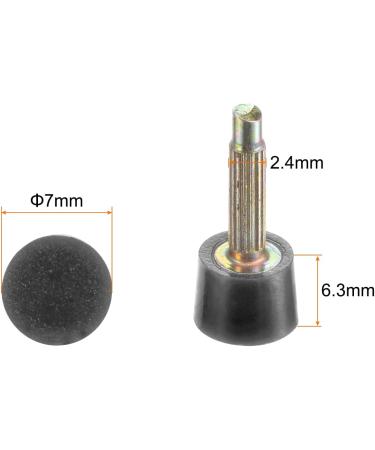 Buy HARFINGTON 10 Pairs TPU High Heel Tips Durable Replacement Caps for Women s High Heels 2.4mm Fine Core Pin 7mm Round Shape Repair Caps in Black | International Shipping Available - Buy Online on GoSupps.com