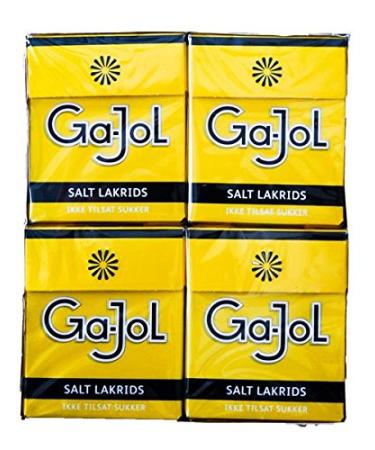 Ga-Jol yellow salt liquorice sugar free 8 pack 184g