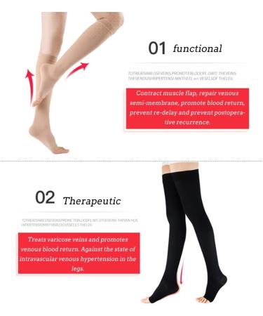 Knee-High Compression Stockings | Durable & Fashionable Medical Support Hose - International Shipping Available - Buy Online on GoSupps.com