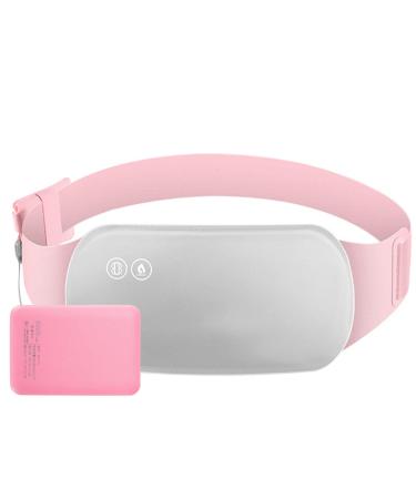 Fonpoo portable heating pillow back against cramps women menstrual heating belts heating belts for cramps 3 temperature modes menstrual heating pillow usb rechargeable washable electrical heating pillow gray