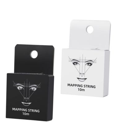 Angoily 2pcs Ink Eyebrow Stencil with Handle Eyebrow Makeup Accessory Wire Ruler Make up Cosmetic