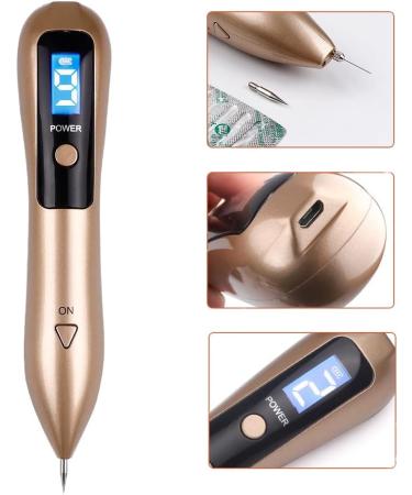 Bio.RFEGF Portable Rechargeable Blemish Removal Tools 9 Gears Level Control with Spotlight (Golden Yellow) - Buy Online on GoSupps.com