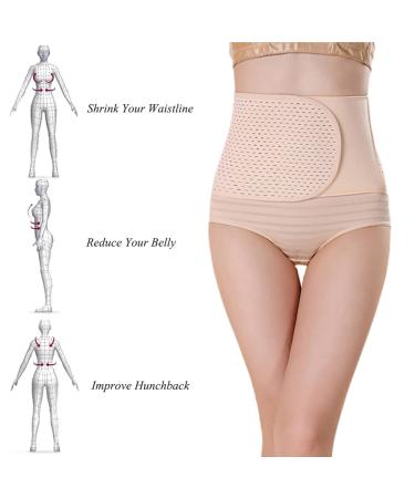 QUUPY Postpartum Belly Wrap - Breathable Girdle & Abdominal Binder for Postnatal Recovery | Maternity Support & Waist Trimmer - Buy Online on GoSupps.com