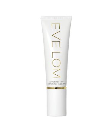 EVE LOM Daily Protection SPF 50 | Facial sunscreen  contains six scientific sunscreens and is free from zinc and titanium dioxide. Protects skin with dual-action UV and antioxidant shields - 50 ml