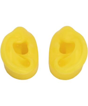 Silicone Ear Model 2PCS - Soft Yellow Waterproof for Hospital & Jewelry Display - Buy Online on GoSupps.com
