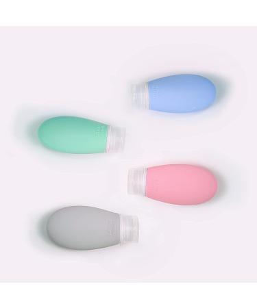 EXT-FAN TSA Approved Travel Bottles | Portable Refillable Squeeze Containers 3.4 OZ | Leak Proof Silicone Toiletries Kit for Liquid Body Soap (100 ML Mixcolor) - Buy Online on GoSupps.com