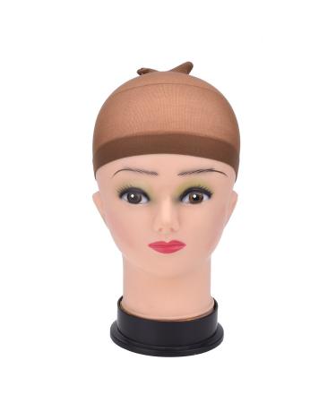 12 Pack Light Brown Nylon Wig Caps for Women & Men - Comfortable & Durable | Best Price Online - Buy Online on GoSupps.com