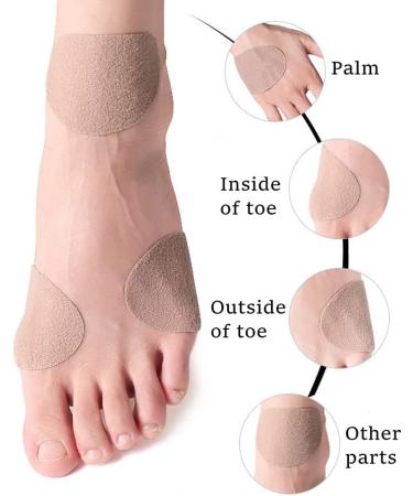 20-Piece Oval Moleskin Pads for Foot Care - Prevent Chafing, Blisters, and Pain - Ideal for Boots, Hiking - Reduce Friction - Knit Mole Skin Patches - Buy Online on GoSupps.com