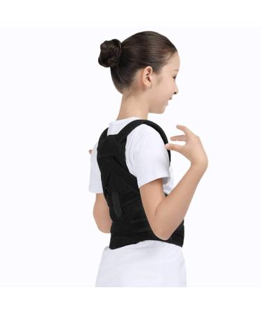 Adjustable Back Corset Posture Corrector Belt Shoulder Support Waist Brace Back Posture Correction for Adults KidsFor Girl Boy (Color : Black Size : Small-S) Handmade Full moon lofty ambition
