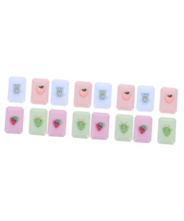 Healvian 16 STK contact lens container plastic container Local travel case lens travel set container for eye contact lenses travel case for contact lenses eye case care box suction rod
