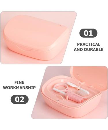 Beavorty Denture Case with Brush & Aligner Remover Tool - Denture Bath Box for False Teeth - Travel-friendly Orthodontic Retainer Holder - Buy Online on GoSupps.com