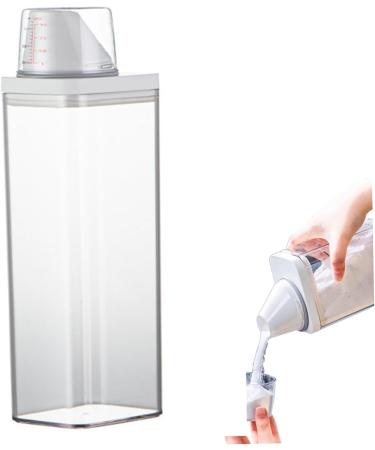 Washing Powder Storage 1900Ml Laundry Detergent Dispenser with Measuring Cup Moisture-Proof Reusable Empty Soap Detergent Box Container Laundry Detergent Storage - Buy Online on GoSupps.com