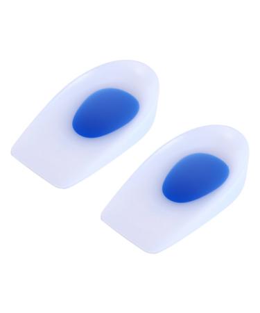1 Pair Silicon Gel Heel Cup Cushion Plantillas Fascitis Plantar Pain Relief Insoles Pad 2 Sizes (L 39-46)