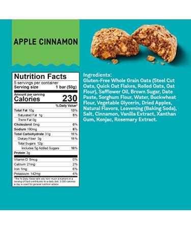 Enjoy Life Apple Cinnamon Breakfast Bars | Nut-Free, Vegan, Gluten-Free | 6-Box Pack - Buy Online on GoSupps.com