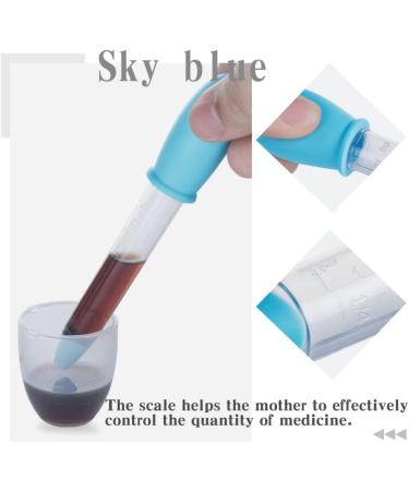 Healifty Baby Oral Syringe Dispenser for Liquid Medicine - Sky Blue Color | Kids Oral Feeding Syringe - Buy Online on GoSupps.com