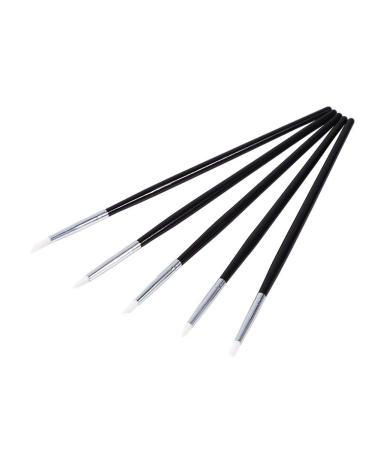 5Pcs Nail Brush Silicone Nail Art Design Stamp Pen Brush Nail Art Liner Brushes Carving Craft Brushes Pencil DIY Tools