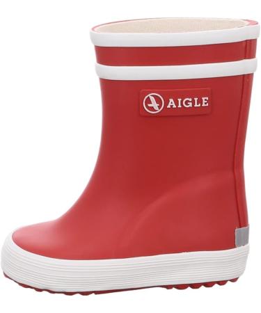 Aigle Unisex Kid's Baby Flac Wellington Boots 4.5 UK Child - Red Rouge - New 001 - Buy Online on GoSupps.com