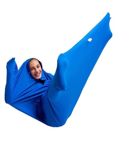 Kangxysq compression socks with a tightly designed sensory sack body sock calming therapy corner stress relief fear autism ADHD tactile objects for therapeutic playing (color: X-Large/XL dark blue