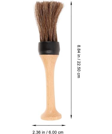 FOMIYES Hair Cutting Brush Duster Barber Supplies Salon Shave Brush Barber Brush for Hair Salon Male Shaving Brush Barber Brush with Handle For Men Beard Wood Man - Buy Online on GoSupps.com