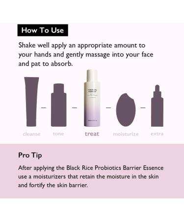 haruharu wonder Black Rice Probiotics Barrier Essence 30ml. Essence Toner to Strengthen Skin Barrier with Ceramides Fermented Ingredients Fatty Acids Soothing Moisturizing Plumping travel size Format voyage 30 ml (Lot de 1) - Buy Online on GoSupps.com