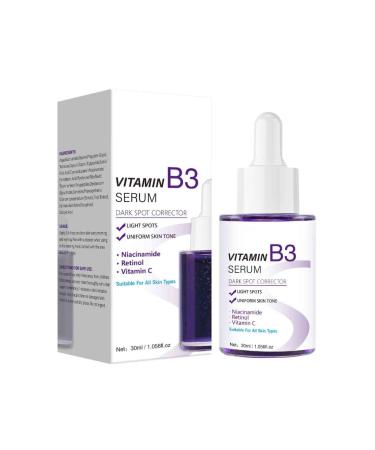2PCS Vitamin B3 Serum Anti Wrinkle Facial Serum Fade Dark Spot Chloasma Lighten Melanin Pigmentation Smooth Pores Rejuvenation Brightening Moisturizing Essence