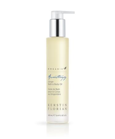 Kerstin Florian Organic Ginger Bath & Body Oil Nutrient-Rich Moisturizer with Coconut and Jojoba Oil (3.4 fl oz)