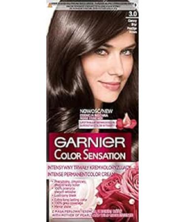 GARNIER - COLOR SENSATION - Permanent hair coloring cream - 3.0 Prestige Brown