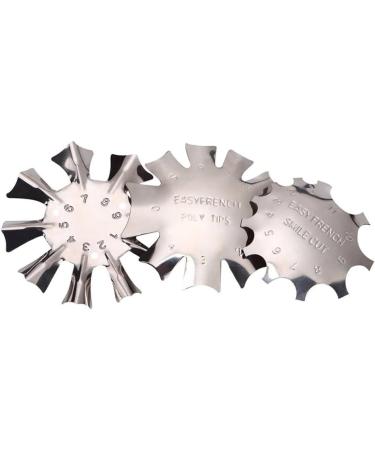 Nail MoldNail Manicure Edge Trimmer Nail Art Trimmer Template French Manicure Accessories Kit Silver - Buy Online on GoSupps.com