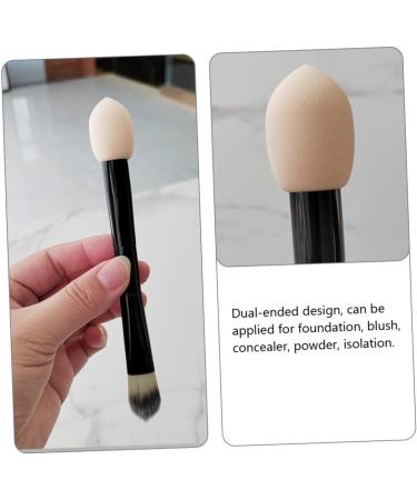 FOMIYES Double-ended Makeup Brush Concealer Brush Sponge Foundation Brush Make up Blending Blush Brush Beauty Double Ended Brush Mascara Plastic Cosmetics Miss Non Latex 19X2.5CM As Shown - Buy Online on GoSupps.com