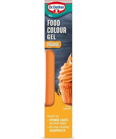 Dr. Oetker Extra Strong Orange Food Colour Gel 15G | Orange Gel Food Colour | You can also use these food colour gels to create sugarpastes | Premium product - Buy Online on GoSupps.com