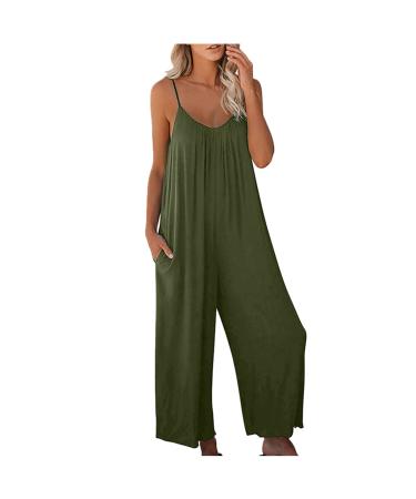 Womens Button Down Work Shirts Long Sleeve Bodysuits Basic V Neck Leotard Jumpsuits Rompers Black A05#army Green Small
