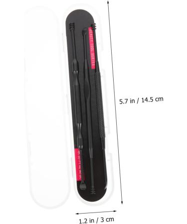 PLAFOPE Ear Pick Set Dual Use Ear Cleaner Brush and Wax Removal Stick for Home Portable Pumice Stone Accessory included - Buy Online on GoSupps.com