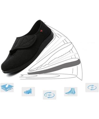 Summer Lightweight Anti Slip Diabetic Shoes for Men - Adjustable Breathable Slippers - Arch Support - Pink - Size 6.5 - Buy Online on GoSupps.com