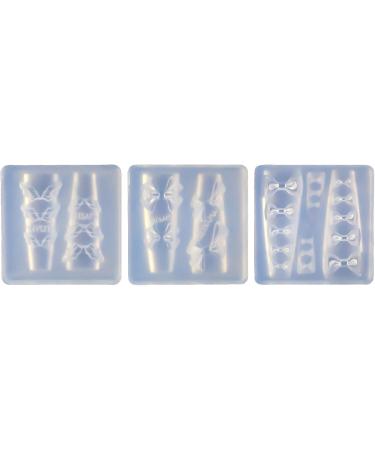 3D Nail Art Silicone Mold Angel Wings/Ribbon Bow-Designs Nail Art Decorations Carving Mold DIY Nail Art Template Resin Jewelry Molds Silicone Necklace Earrings Pendant - Buy Online on GoSupps.com