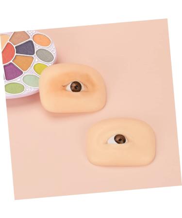 IWOWHERO Practical Eye Skin 1 Set Makeup Practice Skin Eyeshadow Fake Skin Eye Makeup Training Skin Exercise Board Make up 3D - Buy Online on GoSupps.com