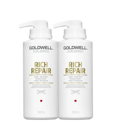 Goldwell Dualsenses Rich Repair Restoring 60Sec Treatment 500 ml x 2 500 ml (pack of 2)